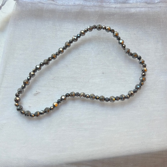 Hematite Mirrorball Bracelet - Picture 2 of 4